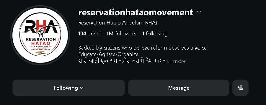rha_2026's tweet photo. वो युवा अब सोए नहीं,
बदलेगा वो दुनिया का नया नाच।
हर दिल में अब जज्बा है,
देश की ऊंचाई का यह संघर्ष है।
जग उठा है देश का हर युवा,
अब नहीं रुकेगा, बस आगे बढ़ेगा।
#reservationhatao https://t.co/qfFChlVyyY