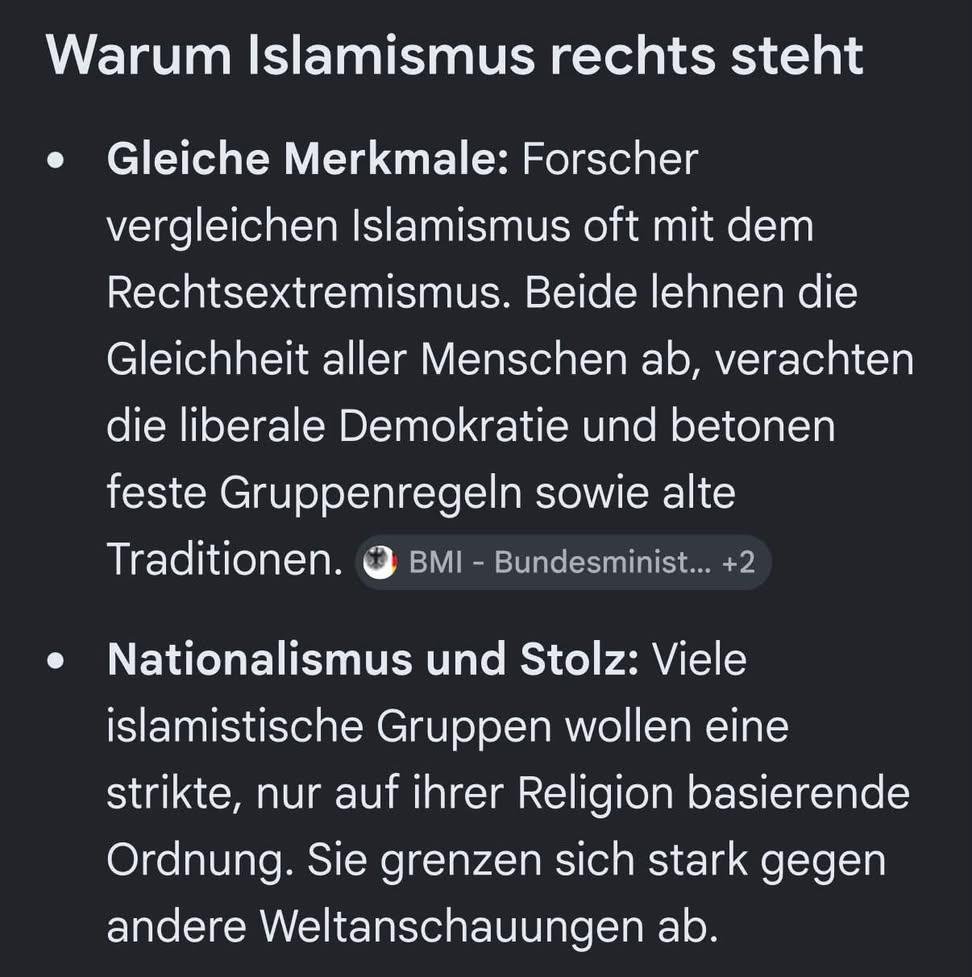 mel__aura's tweet photo. Man kann Islamismus und Rechtsextremismus gleichermaßen ablehnen. Schließlich haben sie viel gemeinsam: Beide sind Feinde einer offenen und liberalen Gesellschaft. Versteht ein gewisses Klientel leider nur nicht. https://t.co/uuLoZr3Kgm