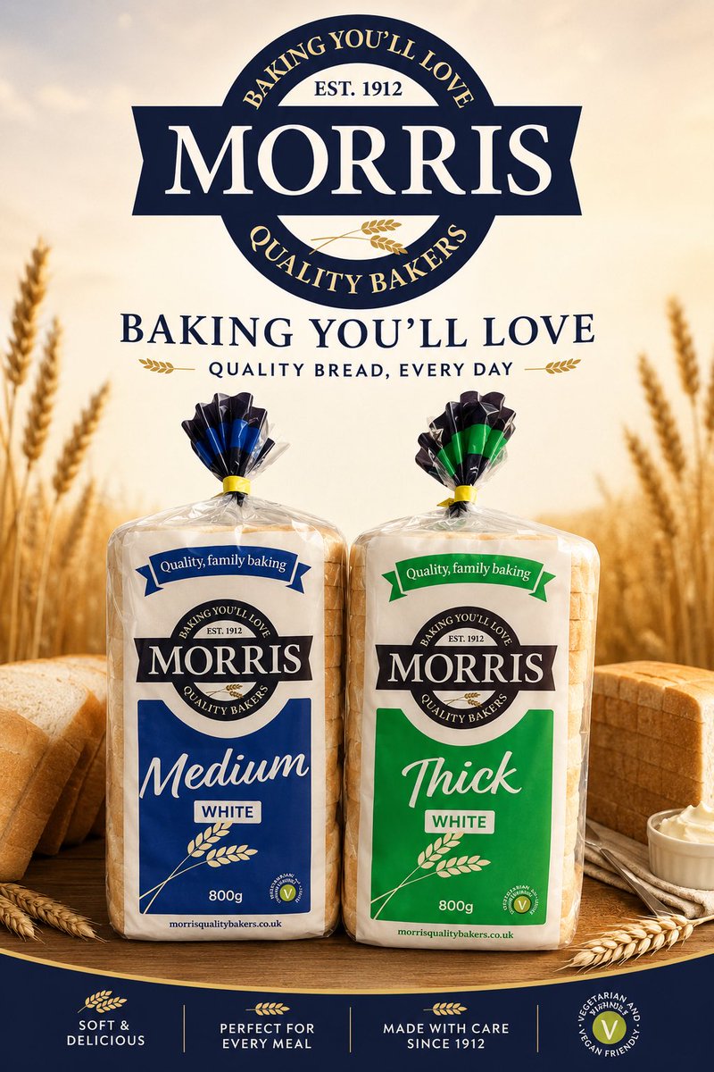 MorrisBakery's tweet photo. Have you tried our 800g sliced White Loaves? Available in Medium or Thick slices?

For any orders or enquiries please contact our friendly sales team on 01257471101 or email sales@morrisqualitybakers.co.uk

We look forward to hearing from you! 💕

#freshlybaked #whitebread #bread https://t.co/pnk9anfxnd
