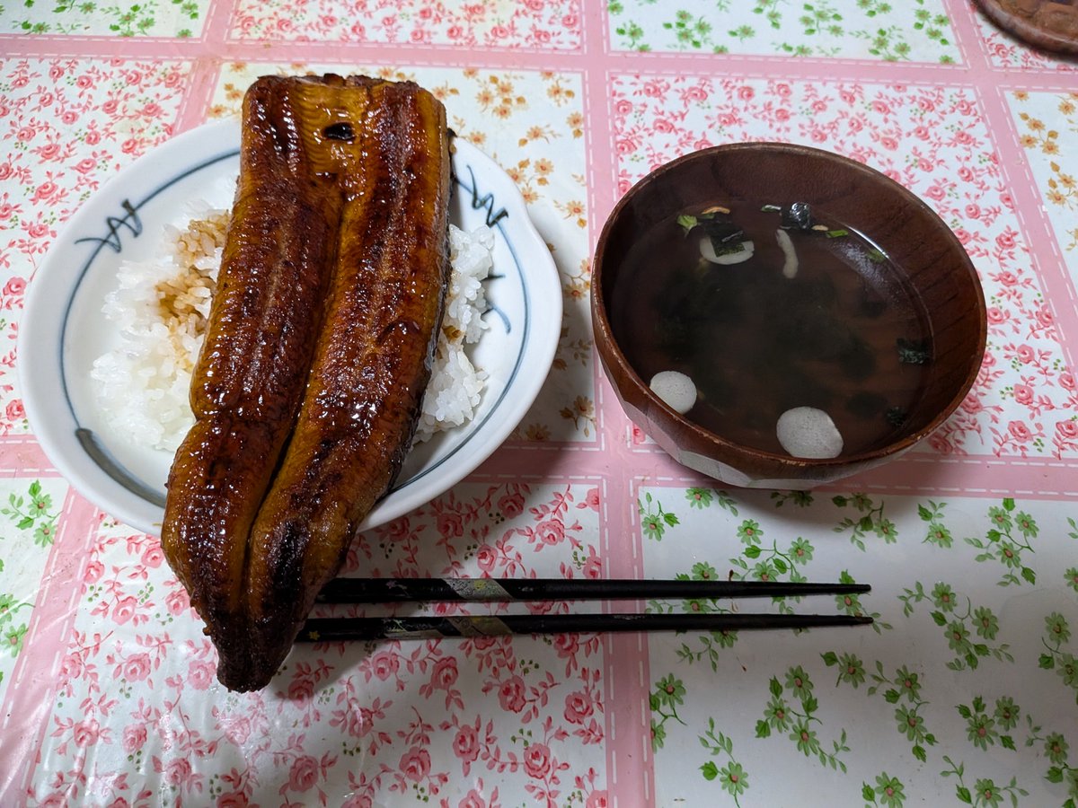 NcdTake1's tweet photo. 土用丑の日
国産鰻ふっくら焼けて美味しかったです🙂 https://t.co/R0ZA8lg3gP