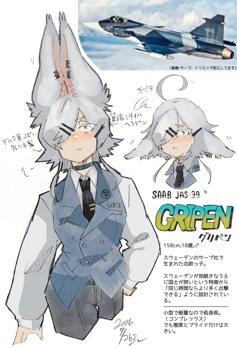 takepiyo625's tweet photo. @str_mi9 さんより
SAAB JAS-39 Gripen/グリペン
#擬人化 #のんせか https://t.co/2rjS6Jsyur