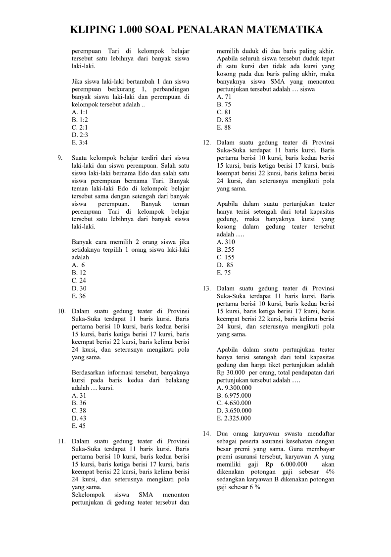 latsolyuk's tweet photo. Latihan Soal PK PM by @aninayea 

📑 PM: https://t.co/UVVcSXn7D8
📑 PM: https://t.co/NyCEWgjJZG
📑 Latsol TTL: https://t.co/mvo4hZ6PQK
📑 1000 soal PM: https://t.co/NfgToNGT5r
📑 100 soal: https://t.co/XwIJniiqiz
🖇️ Join Saluran Latsolyuk: https://t.co/o326bZPmvK https://t.co/9V4nI1ZqzF