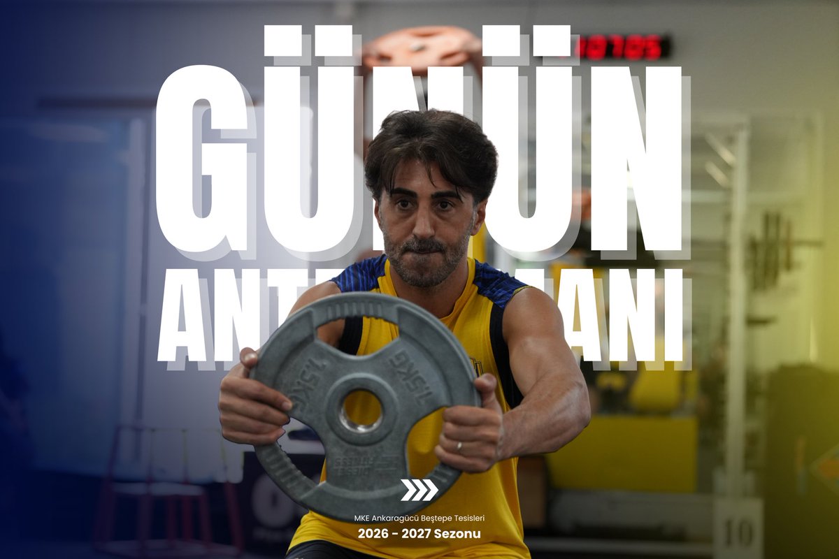 Ankaragucu's tweet photo. Beştepe’de Kuvvet ve Kondisyon Antrenmanı #MKEAnkaragücü 💛💙 https://t.co/OLHUSOHeRU