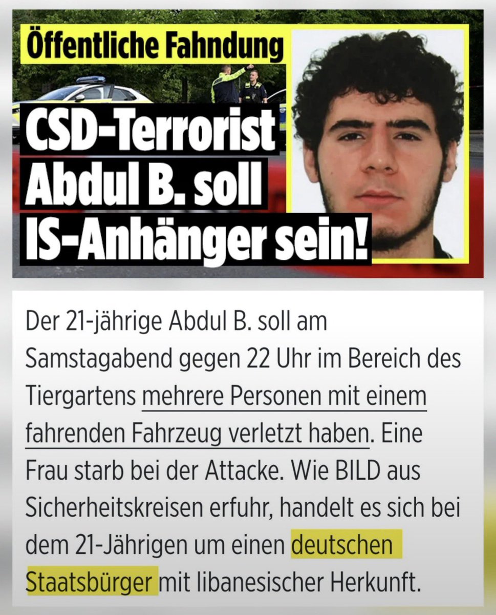 Georg_Pazderski's tweet photo. STAATSVERSAGEN!

Herr @bundeskanzler, wann hat die Heuchelei ein Ende - Worte ändern nichts, wann folgen endlich Taten?

Abdul B. war Islamist und polizeibekannt. Trotzdem wurde er vor 2 Monaten auf freien Fuß gesetzt, konnte sich ein Auto mieten, einen Menschen ermorden und mindestens 16 zum Teil schwer verletzten.

@_FriedrichMerz, wieviele Menschen müssen noch sterben, wieviele noch verstümmelt und traumatisiert werden, bevor Sie und dieses Land endlich aufwachen?