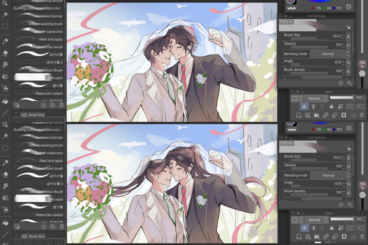 Peroronchino0's tweet photo. MODERN BINGQIU WEDDING 🗣🗣🗣🔥🔥🔥

G-guys help, short hair or long hair bingqiu?? 😭😭😭😭 I adore both of them 

But short hair Shen Yuan is adorable 😭 https://t.co/ruTOnnPNtL