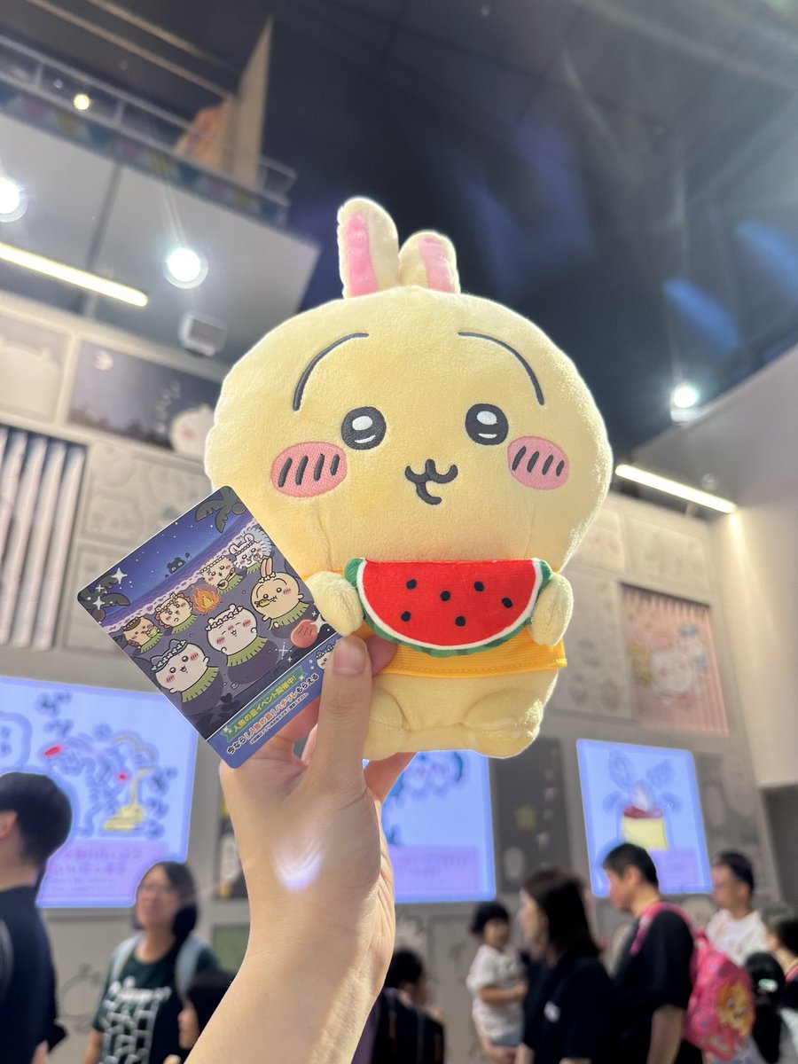 anyu0525's tweet photo. 今日はうさぎのびんよよ貰うために一人でちいかわパーク来ちゃ🐰 https://t.co/lCj4iCndAz