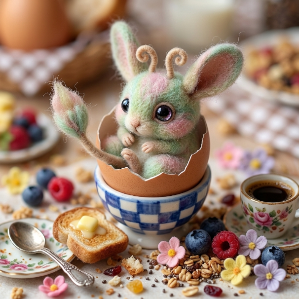 TanithLow245861's tweet photo. No one had expected that.😂
#BreakfastArt #Aiart #Breakfast #CoffeeArt #FantasticCreature #GoodMorning #FantasyArt #fantasycharacter #Egg https://t.co/7dxPFwnd3B