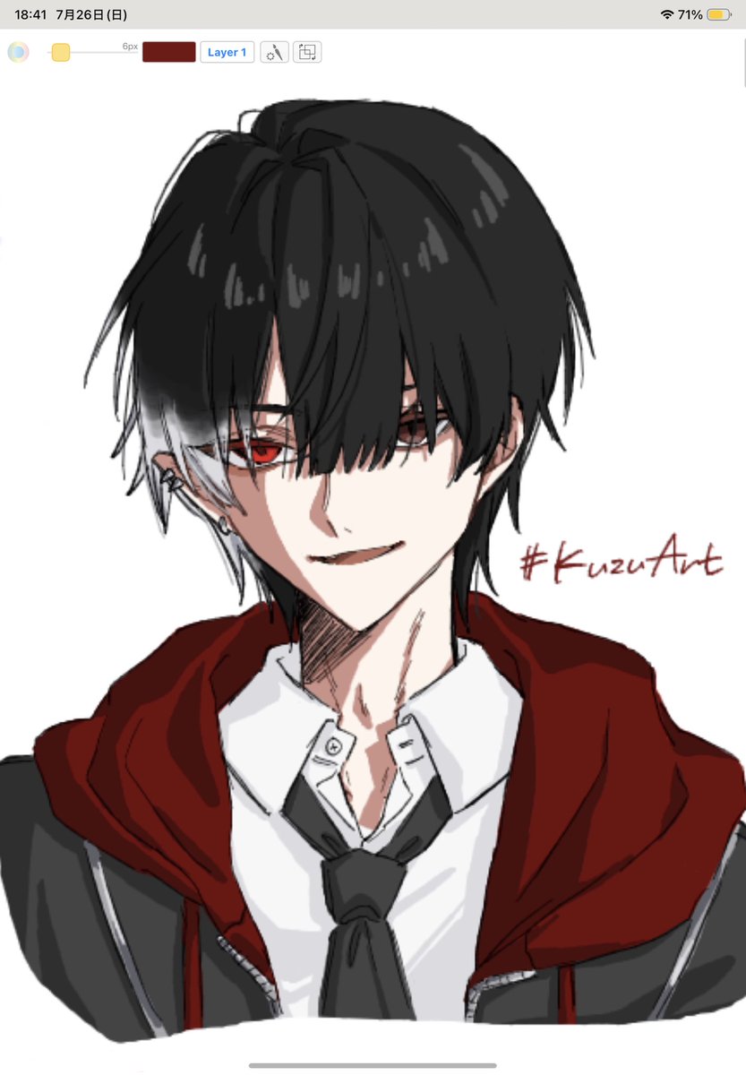ane880's tweet photo. 🩸？？？
 #KuzuArt https://t.co/R9I21rgIx1