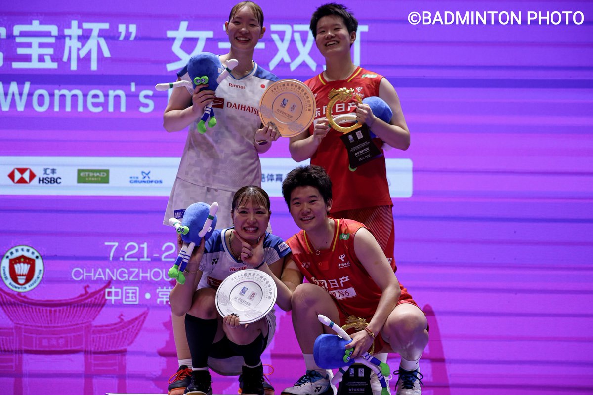 Badminton_BAJ's tweet photo. 中国オープン2026🇨🇳
女子ダブルス
🥈準優勝 福島由紀/松本麻佑ペア

LIU Sheng Shu/TAN Ning(中国) 2-0 福島由紀/松本麻佑

おめでとうございます☺
 
#中国オープン #フクマツ
#バドミントン #badminton https://t.co/GL7EbqXSf1