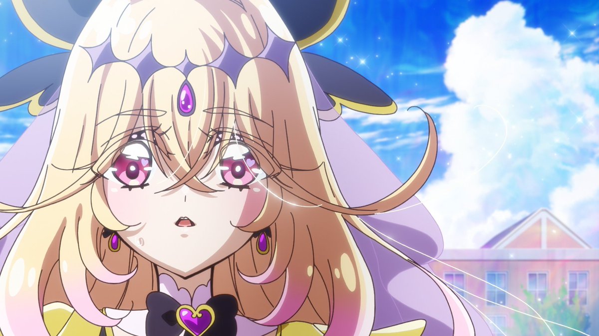 zebruder's tweet photo. Meitantei Precure ep 26 - Unexpectedly bittersweet. Kurea finally remembering who she is and her reintroduction as Eclair should be a triumphant moment, and it absolutely was, but Luluka's troubled reaction to it cast a large shadow (excuse the pun) over this whole past arc. https://t.co/TPF0Kc4LnS