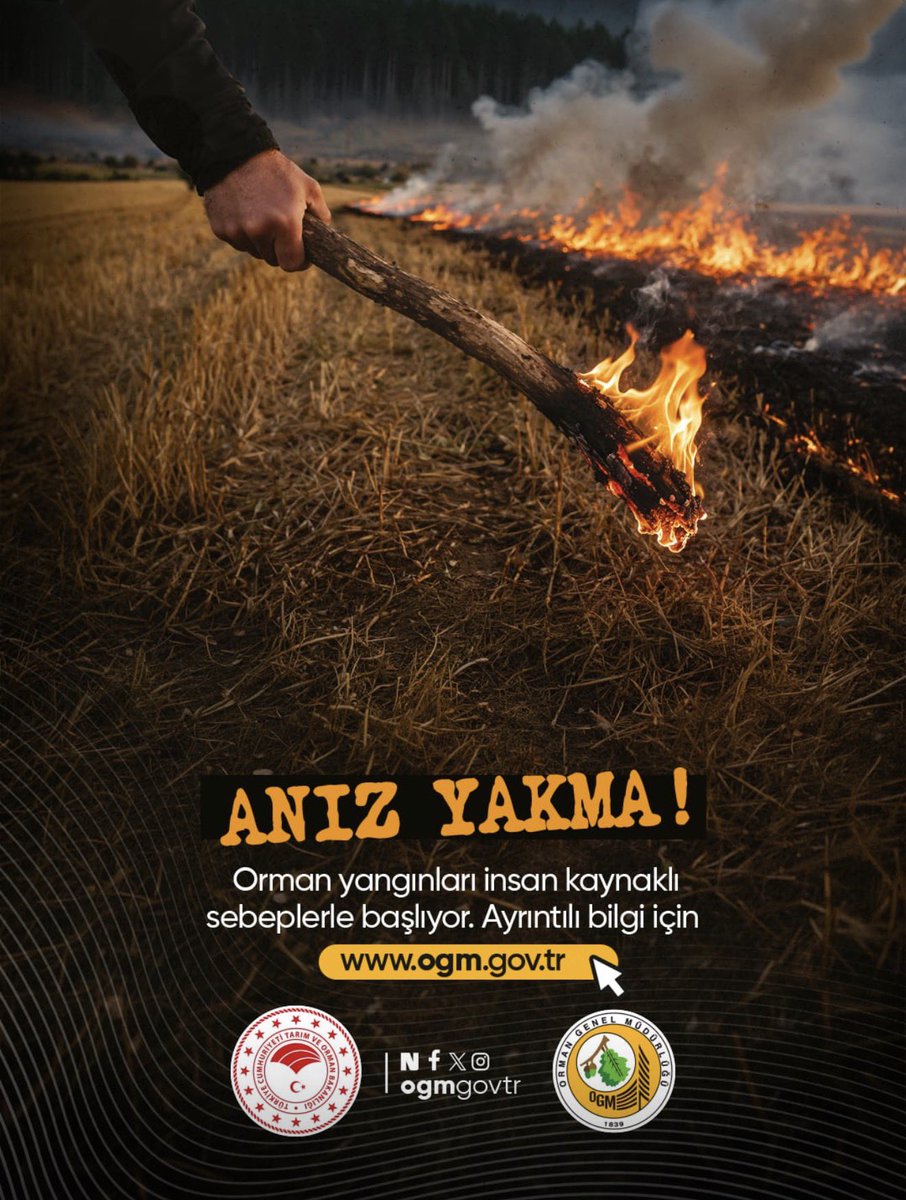 elazig_tarim's tweet photo. Tarla temizliği için yakılan anız, sadece toprağı öldürmekle kalmaz, rüzgarla ormanlara sıçrayıp felaket getirir. Anız yakma, doğanın dengesini bozma. Yeşil Vatan hep yeşil kalsın.

@TCTarim 
@elazig_tarim https://t.co/a29YWwGIGa