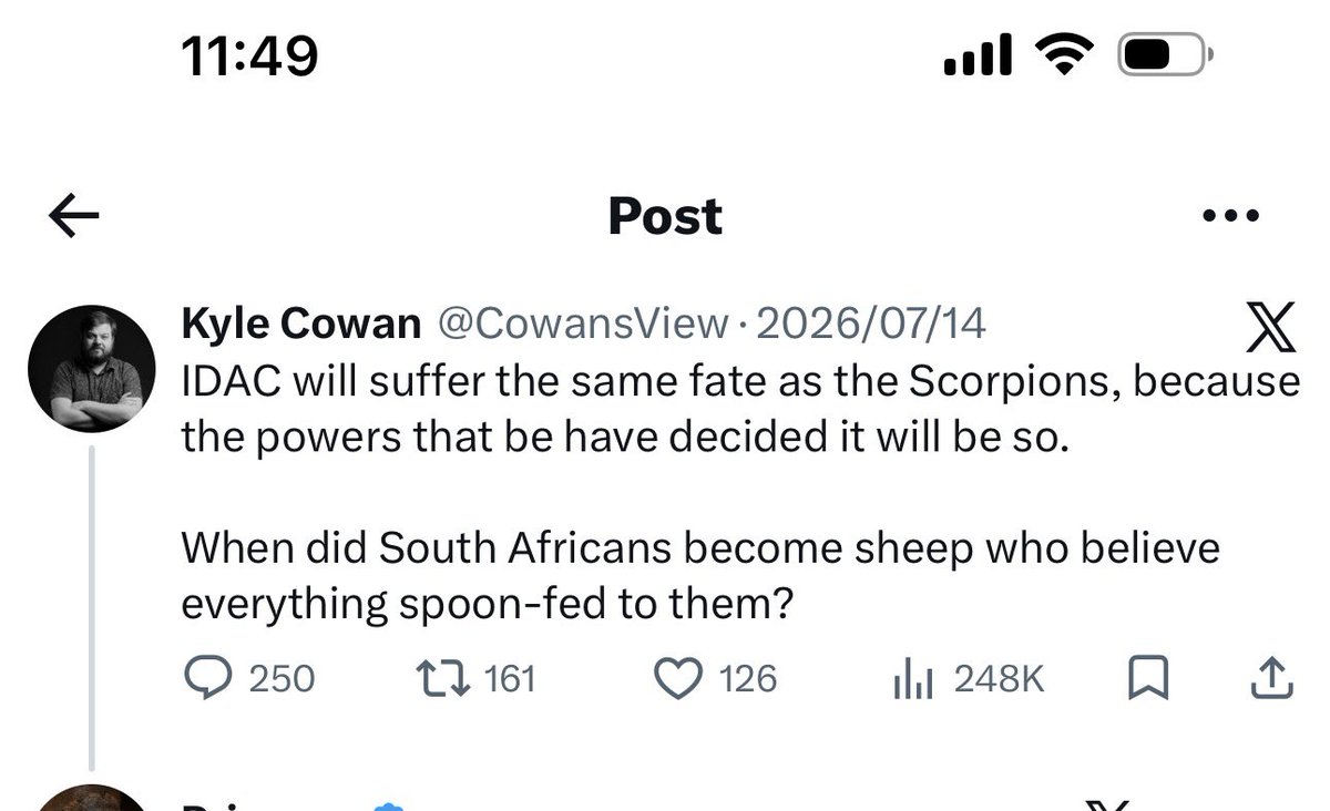 OnceNotTwyce's tweet photo. @CowansView I guess we're no longer sheep, heh Kyle? We're now together at the smart people table. https://t.co/6zvk5l4gC0