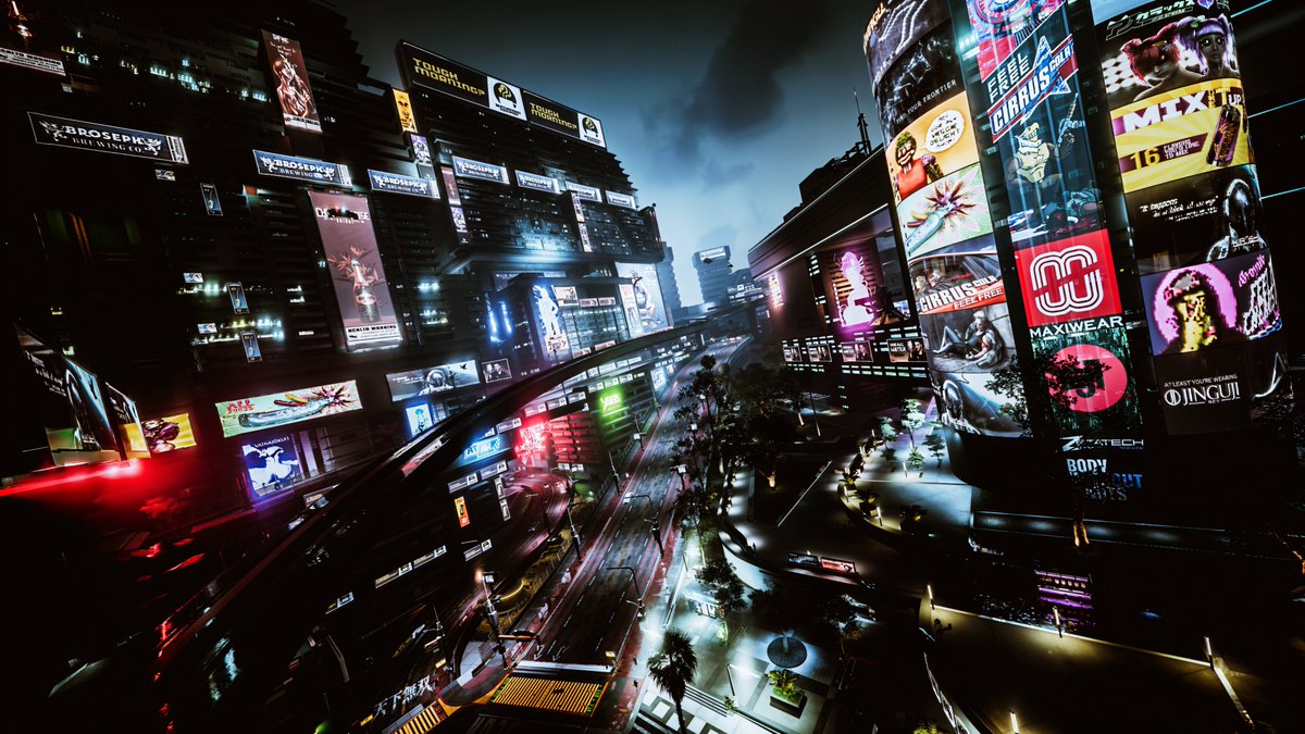 KazeKasukana's tweet photo. Night City Scape59🏙️ 
#Cyberpunk2077 #VPCONTEXT #VPSAT #VirtualPhotography https://t.co/h9wvQI37qM