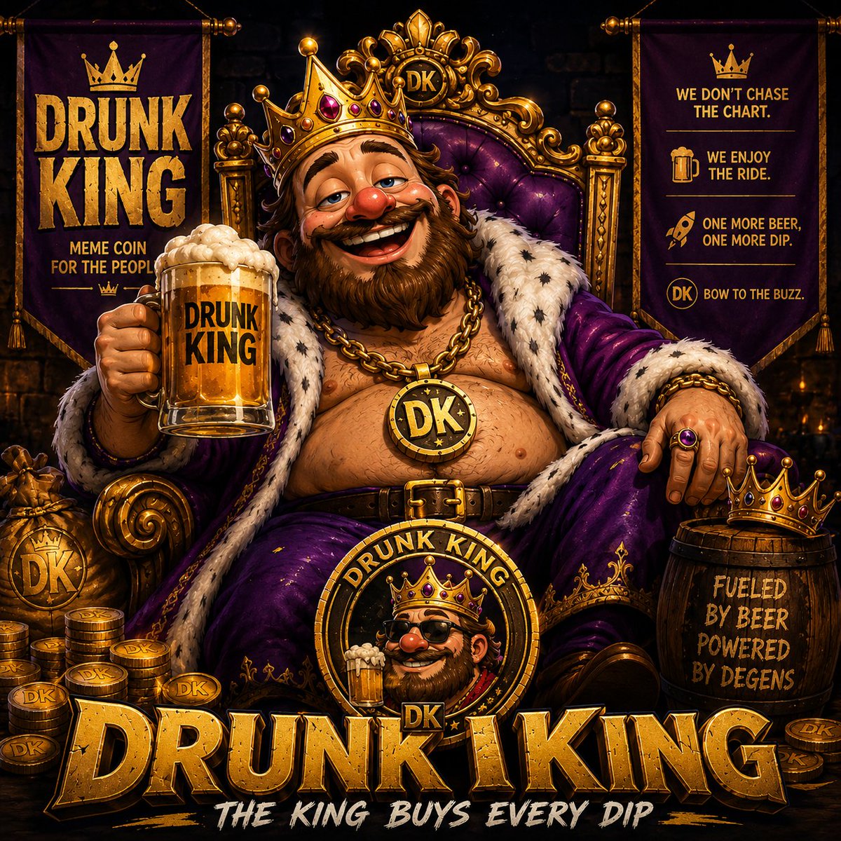 drunkkingcoin's tweet photo. @bloodweb3 Drunk King 👑🍺
$Drunk https://t.co/TNrwCC4P1Q
