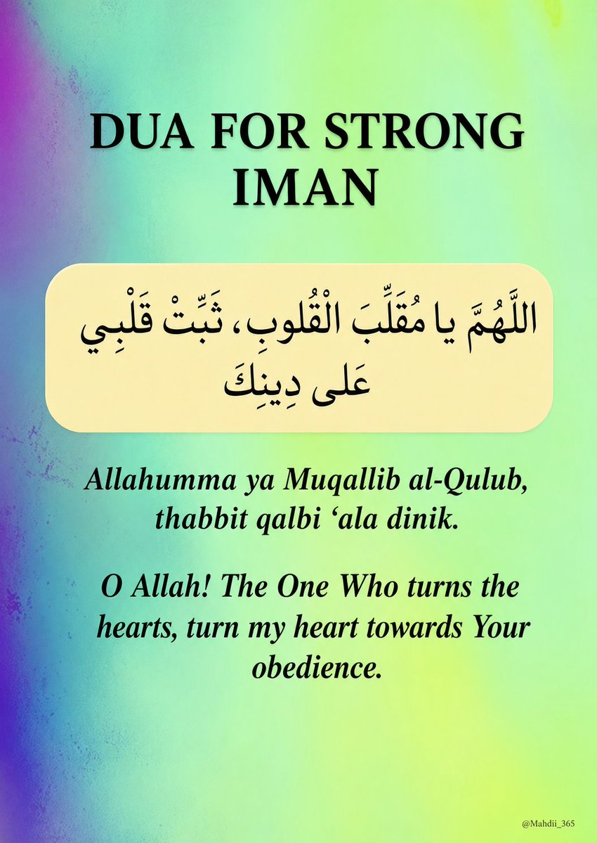 Mahdiii365's tweet photo. Du'a for strong Iman: https://t.co/NZEhzU3qDa