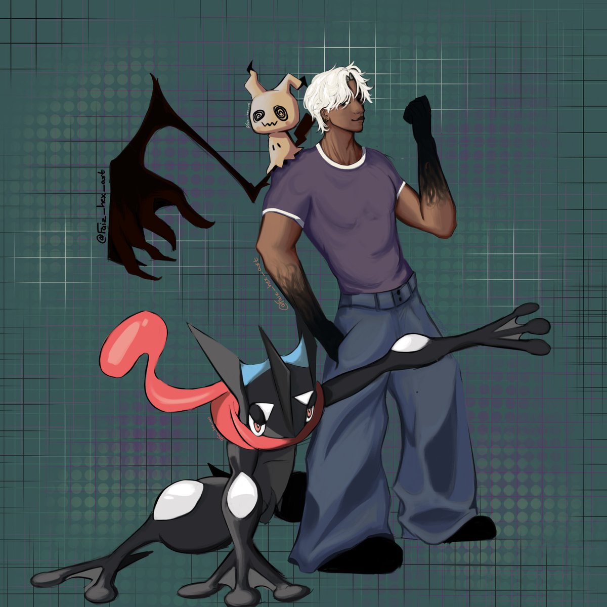 faizhexart's tweet photo. My Oc with my fav pokemon #pokemon #artist https://t.co/zmRDSlVTM7