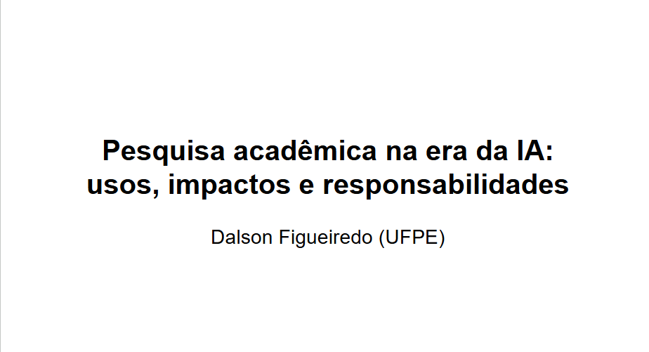 DalsonFigueired's tweet photo. Segue o link da minha apresentação sobre "Pesquisa acadêmica na era da IA: usos, impactos e responsabilidades".

Fiz uma curadoria de algumas ferramentas úteis e apresento alguns achados da literatura sobre o impacto da IA sobre o aprendizado.

https://t.co/IZoNwF4jHu https://t.co/3LVWLEHSCT