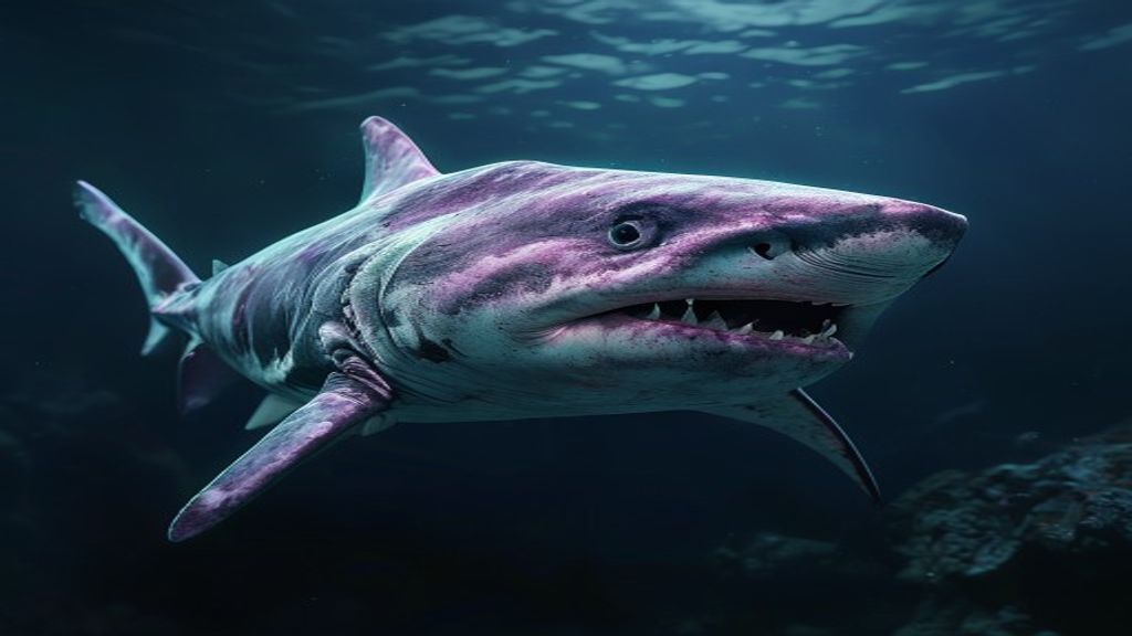HawkFact's tweet photo. Did you know? Goblin sharks have soft, pinkish-purple skin due to visible blood vessels close to the surface, an adaptation to their deep-sea habitat where light penetration is minimal and their unique coloration is less relevant.
#HawkFacts #Facts #Learning https://t.co/fdqxYvX8vF