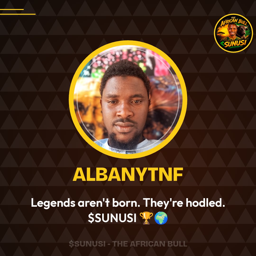 AlbanyTnF's tweet photo. Why is nobody saying anything about $SUNUSI 
@SunusiMinjibir @theafricanbulll 
#sunusi https://t.co/o7uYfdii5k