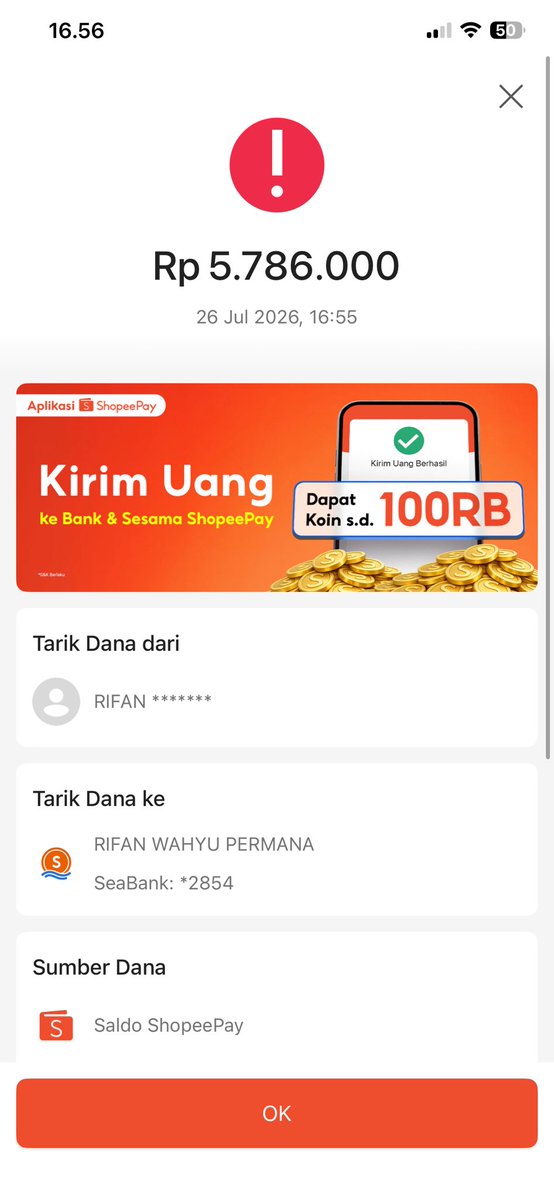 rivansol's tweet photo. @ShopeeID 3 HARI DUIT GUA GABISA DI TF ANJING LO SHOPEE https://t.co/nV4JcqUcLb