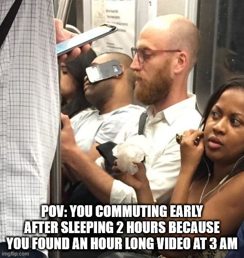 threadreadr's tweet photo. NSFW: Body on public transport, brain on airplane mode https://t.co/rxFPDLnc4Z https://t.co/cowOiMu1Gu