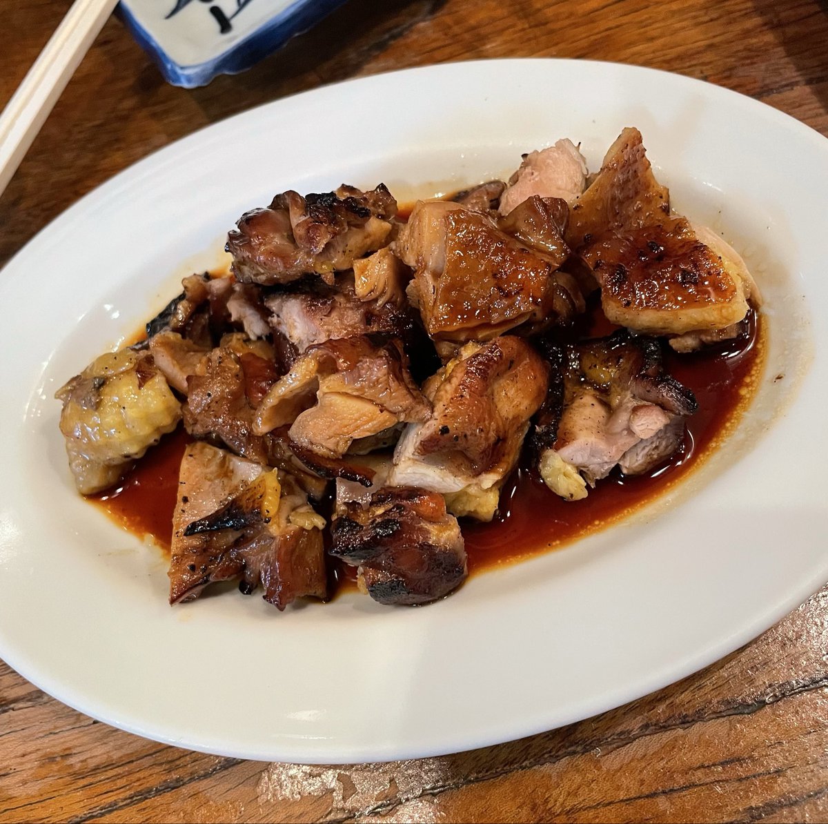 ag48ers's tweet photo. Yamanashi 🍻 親もも ハツ & 皮
若どりねぎま (タレ&塩)
#甲府市
#山梨県
#丸八焼鳥店
#withMa https://t.co/MXN7escFh6