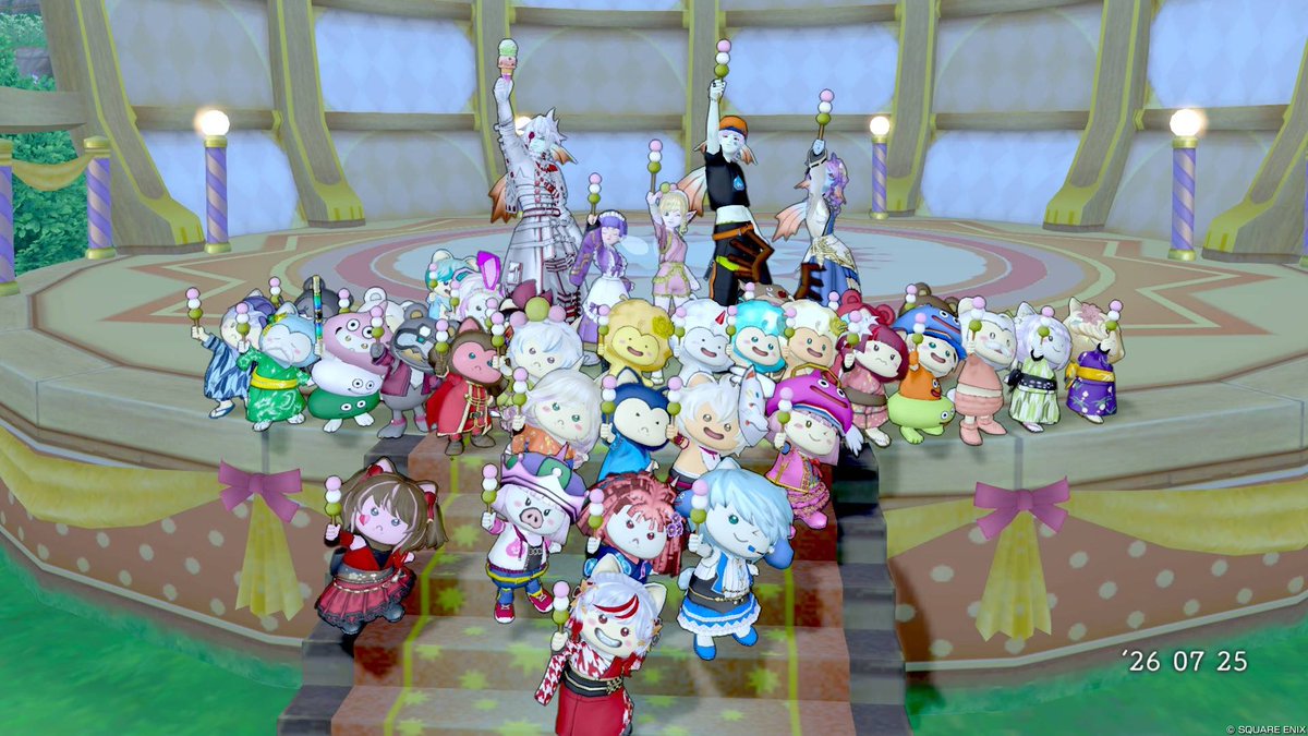 flynn_dqx's tweet photo. #ティアフェス 今年も参加しました🎪
昨年に引き続き #おだんご団 の一員としてオープニングパレードに混ぜて頂きました🍡
3回も練習したから完璧だと思ってたけど最後の最後に後ろを向く所で横向いてしまって個人的にはミスもありましたが、全体としては大成功で達成感を分かち合えて楽しかったです🎶 https://t.co/akWFaqGzJx