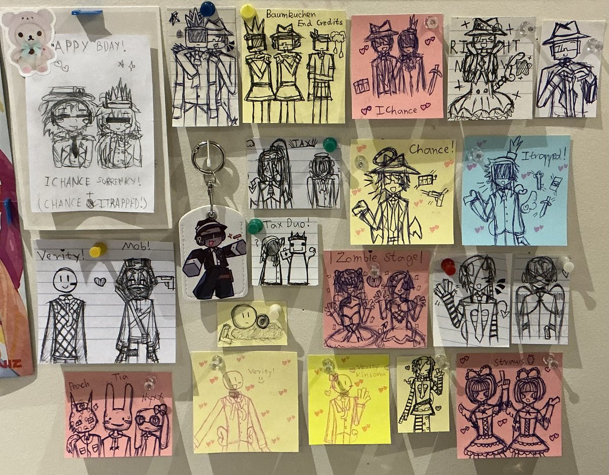 Nyxlovesichance's tweet photo. Updated my wall again !!!
#ichance #chance #itrapped #elliot
#taxduo #wemmbu #eggchan
#verimob #verity #thatmob
#CopytheExploiter #XenixtheSinner #StrawstheAngel #ocs https://t.co/hqLw68ZodV