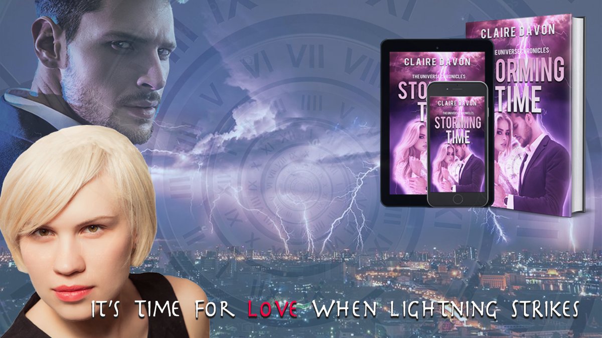 ClaireDavon's tweet photo. ஜ Backlist of the Day — Storming Time Universal Chronicles, Book #3 ஜ https://t.co/gr0gGfSIW3 Thank God she’s not psychic, or she’d be reading his hormones like a book. #romancebooks #paranormalromance #pnr #applebooks #kindleunlimited #mustread #AmReadingromance https://t.co/iF6ph13WOc