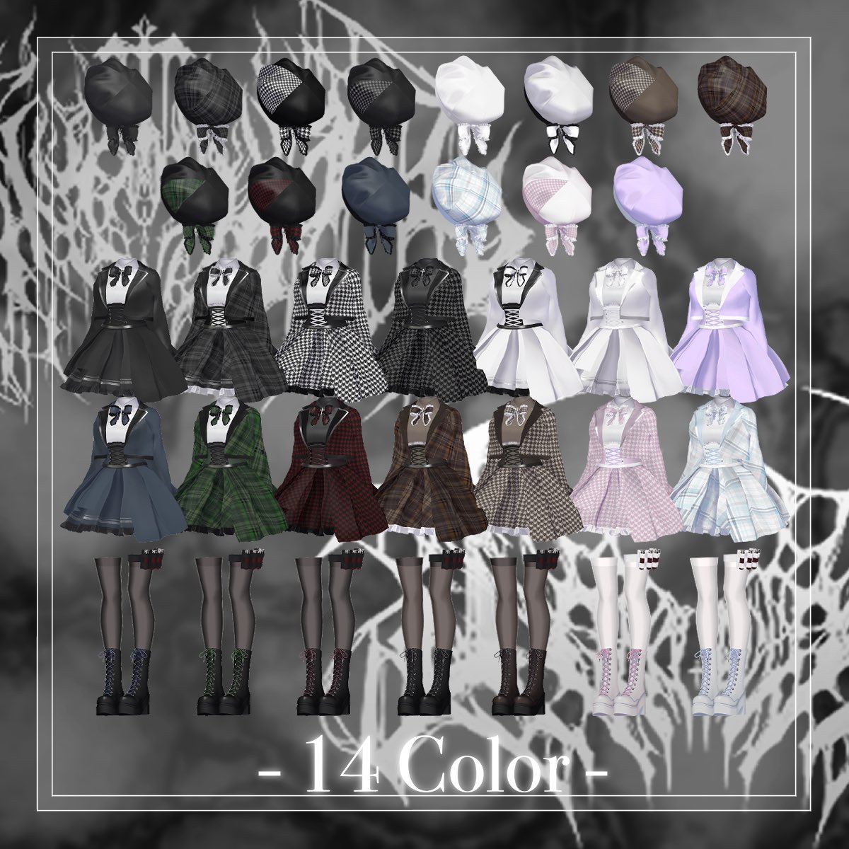 Q2iCU's tweet photo. 📣新作衣装「- Code : La Téné - 」

#QniQ × #Ashenclothe
コラボ衣装第1弾！♡

ただいまより販売開始！
7/26~8/2 セール開催中となっております✨

🔗https://t.co/WNmOJ33qWG

#booth_pm #VRChat https://t.co/4YwkY2KbMh