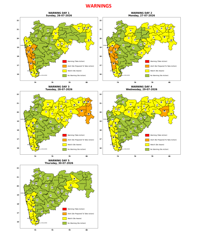 RMC_Mumbai's tweet photo. Heavy to very heavy rainfall very likely to occur at isolated places in the districts of Konkan-Goa and Ghat areas of Madhya maharashtra. https://t.co/P4j0SGGqRD