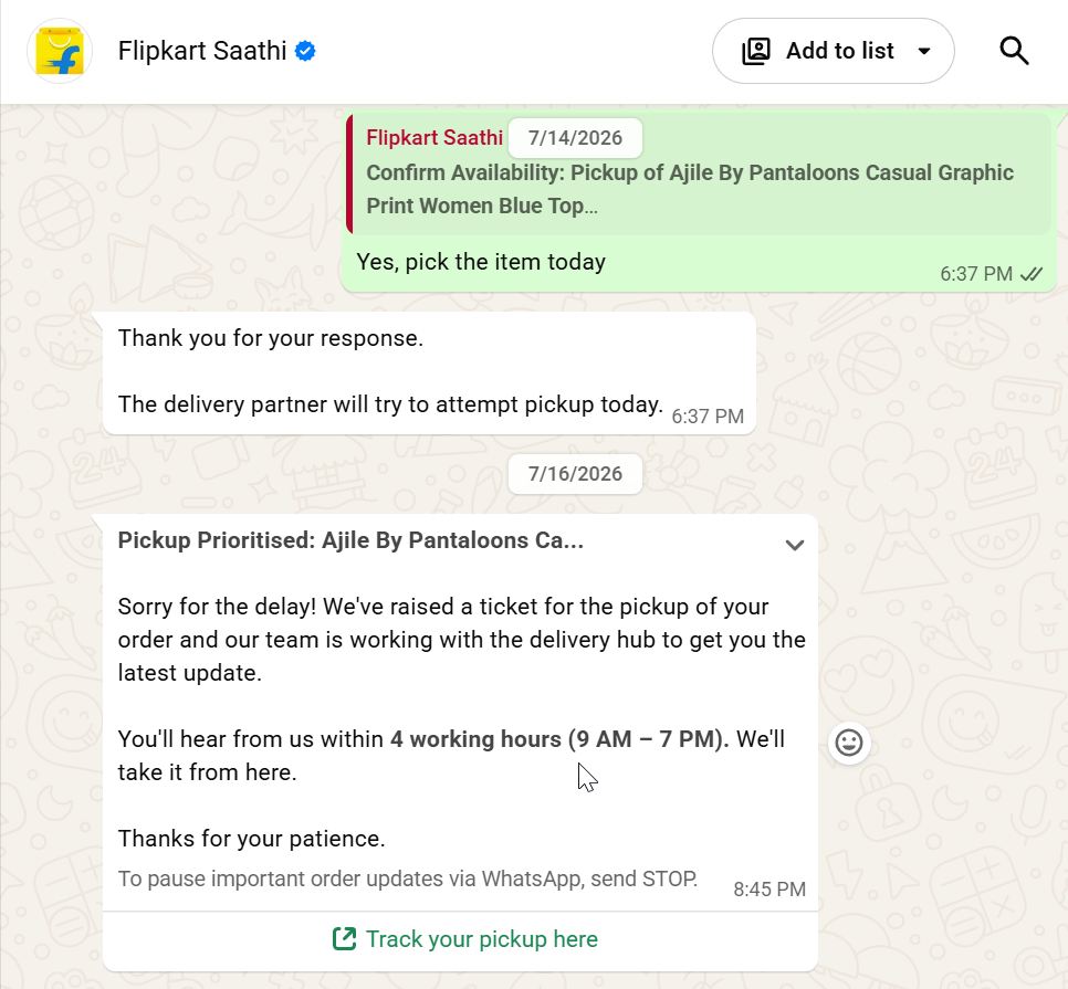 simplepassive's tweet photo. @flipkartsupport My return was never pickedup and now Flipkart has simply cancelled the return and refusing the refund. Please see attached pictures https://t.co/3t4IGAVpkR