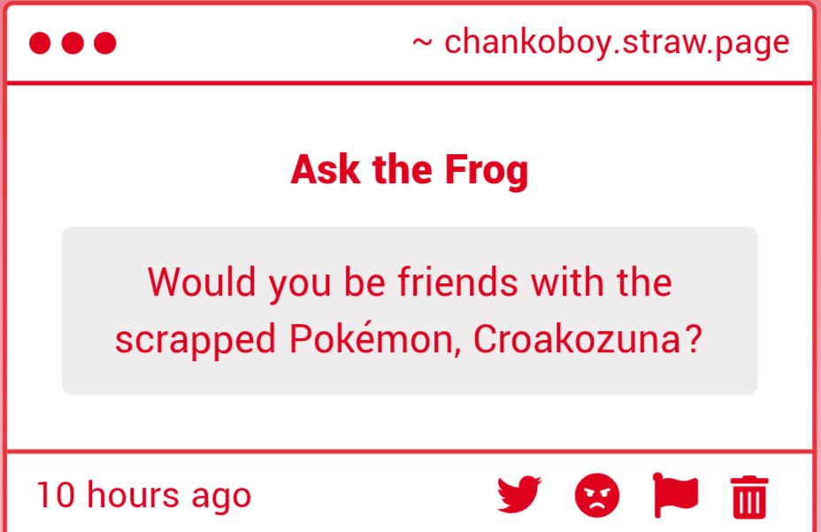 ChankoBoy94's tweet photo. Seems like a nice guy, I'd definitely train with a fellow Frog in the art of sumo. Some of the best training partners I've had were Yokozuna and Snorlaxes. Snorlax... Snorlaxi? Anyway

Pokemon are spirited creatures with a penchant for rivalry and battle that matches my own. https://t.co/TEPfL7e6wE