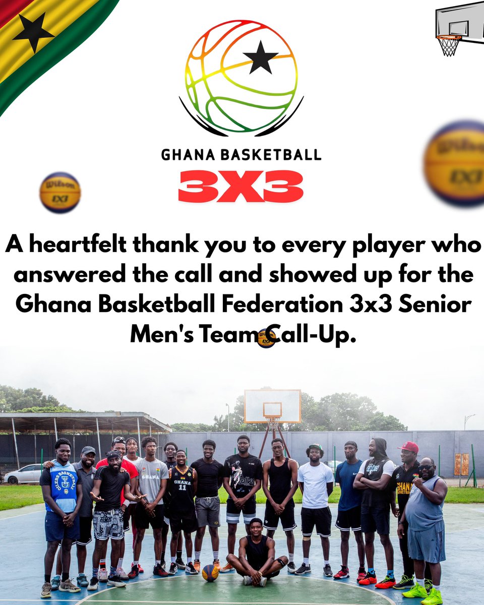 ghanabasketball's tweet photo. To everyone who participated thank you for believing in the journey. We are proud of your dedication and look forward to seeing you continue to grow both on and off the court.

#GhanaBasketball #GBF #3x3Basketball #TeamGhana #RoadToGreatness #BasketballGhana #ThankYouPlayers https://t.co/AeZMGg1Bt8