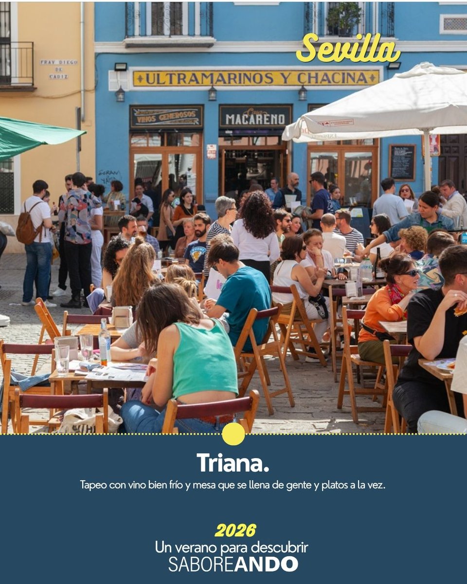 SaboreaEspana's tweet photo. Sevilla, Madrid, Zaragoza, Valladolid y Logroño: cinco zonas de tapas donde la mesa siempre suma uno más.
Seville, Madrid, Zaragoza, Valladolid and Logroño: five tapas districts where the table always makes room for one more.
#Saboreando #TastingSpain #Compartiendo #Tapeo https://t.co/m70sWJFy8l