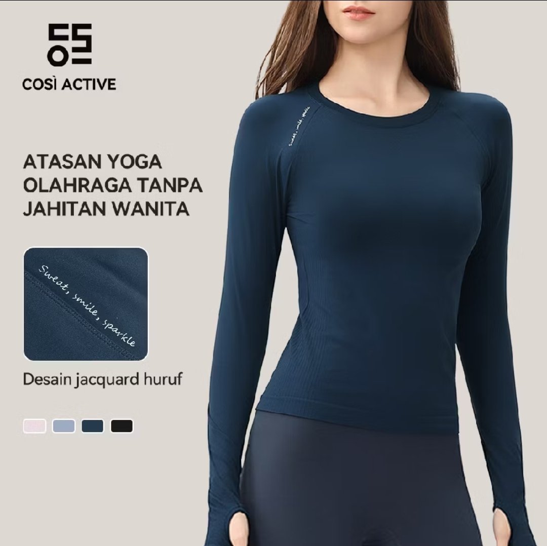 yniya978's tweet photo. COSI ACTIVE Baju Olahraga Wanita Hijab Sport Lengan Panjang Kaos Yoga T-Shirt Slim Fit  https://t.co/ORLNd4LyyD https://t.co/cZeU1fV8xk