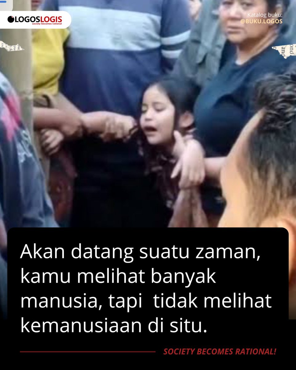 logoslogis's tweet photo. Sebab yang membuat dunia tetap layak dihuni bukan banyaknya manusia, melainkan masih adanya hati yang memilih belas kasih sebelum menghakimi. https://t.co/L62BjXOZLl