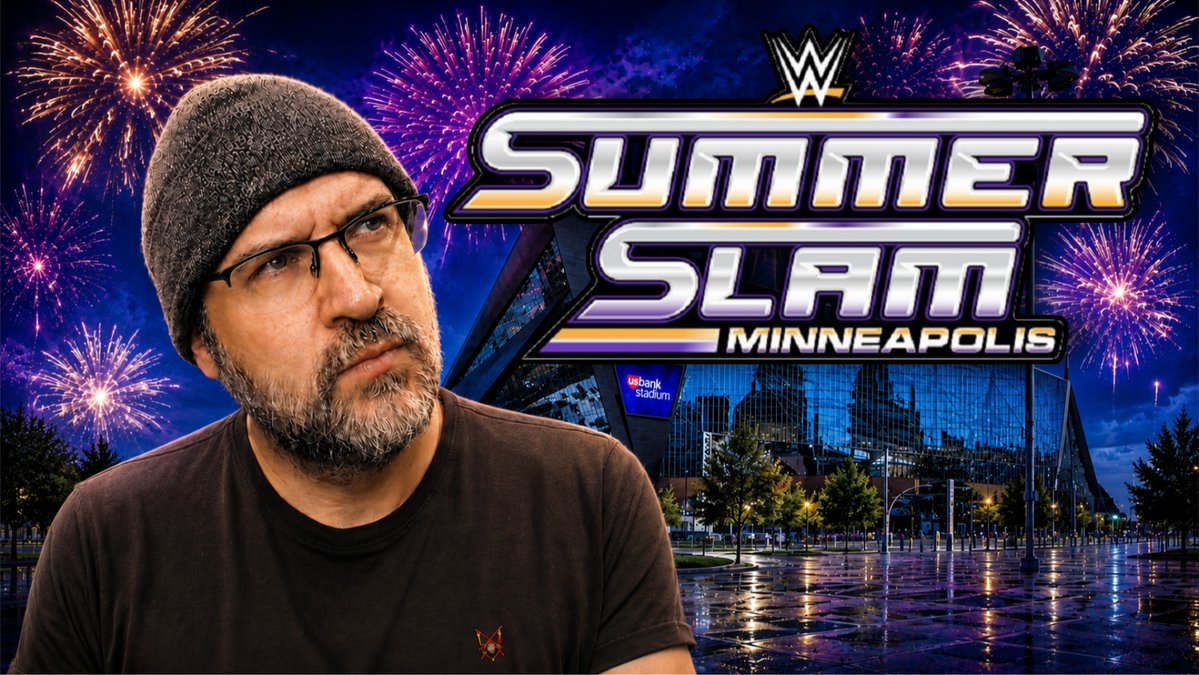 WrestlingDazeYT's tweet photo. 🚨 WWE SUMMERSLAM 2026 PREDICTIONS

➡️ https://t.co/zZuY4obuPo

- Fatal Influence vs Bella Twins & Paige
- Finn Balor vs Sami Zayn
- Danhausen vs Dirty Dominik Mysterio
- Bloodline vs Royce Keyes, LA Knight & Solo Sikoa
- Trick Williams vs Baren Corbin
- Gunther vs Nick Aldis
- Penta vs Chad Gable
- Women's Interim WWE Championship Ladder Match
- Oba Femi vs Brock Lesnar - Hell In A Cell
- Liv Morgan vs Iyo Sky
- CM Punk vs Cody Rhodes
- Roman Reigns vs Seth Rollins
- Will we see the Rock or Drew McIntyre?

#wwe #summerslam
