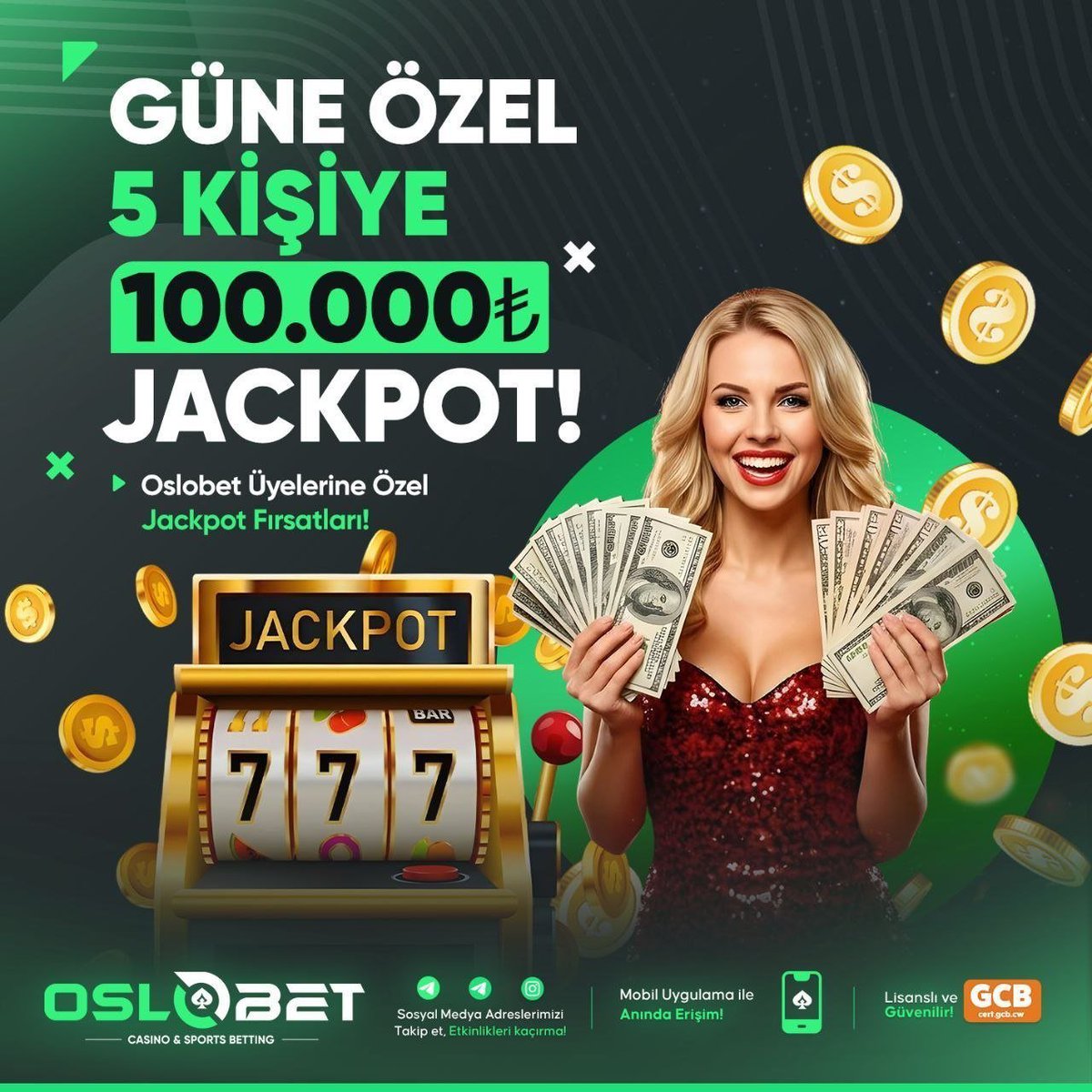 osresmii's tweet photo. 🔥100.000₺ JACKPOT🔥

📣 Güne Özel Tam 5 şanslı kişiye 100.000₺ JACKPOT! 📣

💰Bugünün kazananları arasında yerini almak için hemen #oyuna katıl, büyük #ödül fırsatını kaçırma!💰

🔥#Kazanç heyecanı, #sürpriz ödüller ve dev jackpotlar seni bekliyor!🔥

🔗https://t.co/PGtoGtyHhS https://t.co/w7NdcWHpdn