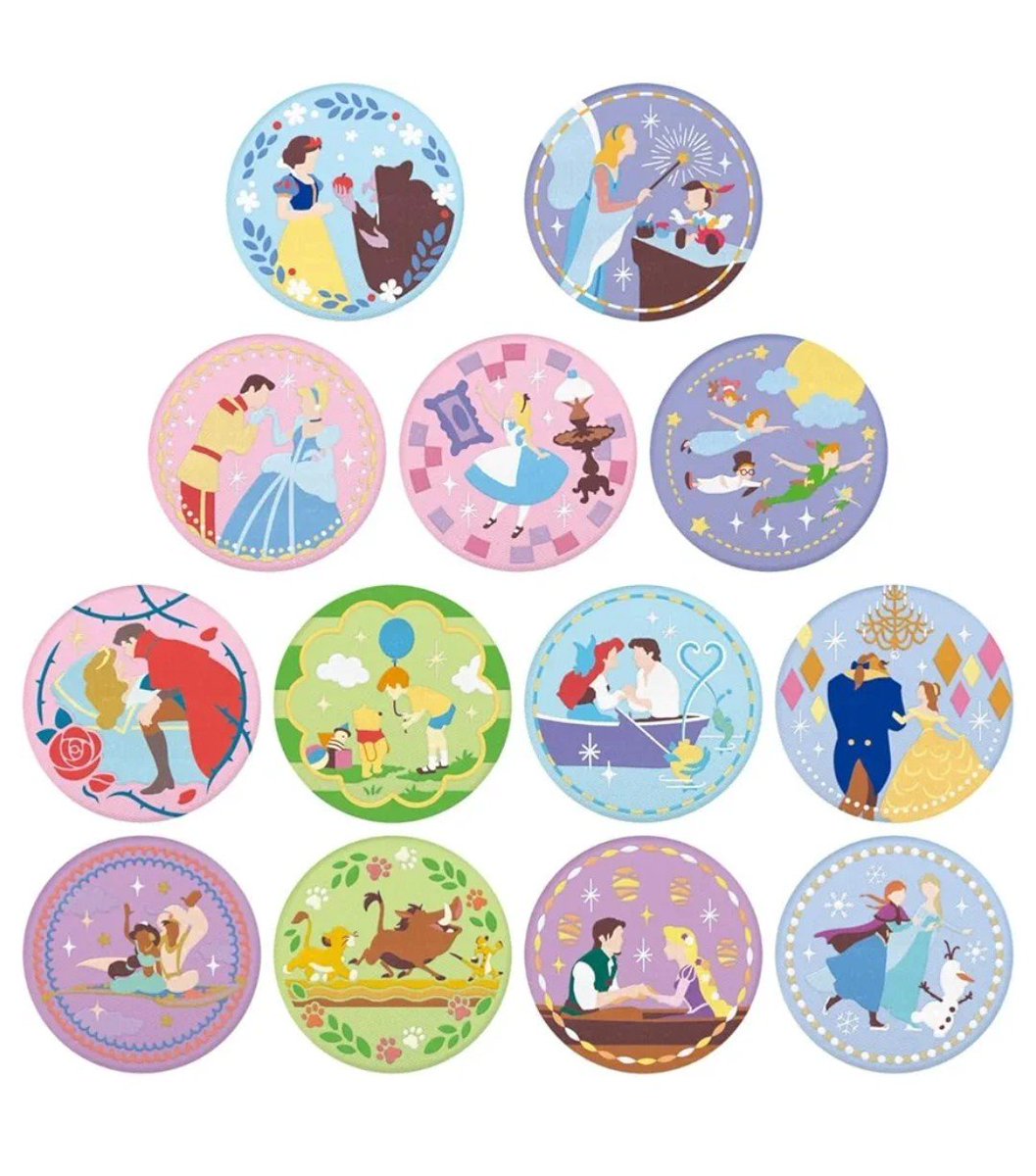 nacsfish5's tweet photo. ディズニー Disney Characters 刺繍缶バッジビスケット 交換

【譲】画像1 
シュガーラッシュ、ピーターパン、

【求】画像2⭕️
第一弾アラジン（最優先）、プーさん、アリエル

📮同日発送の郵送交換希望　
お声掛け下さい🙇 https://t.co/9DT5kcHpIy