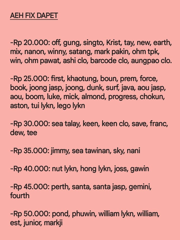 smynnee's tweet photo. #ths ada yg masih cri sharing aeh fix dapet gak? yg mau lngsung dm aja yaa
ppw, we, dewtee, skynani❌❌❌
mt after dm https://t.co/4Cfd6rWcqh