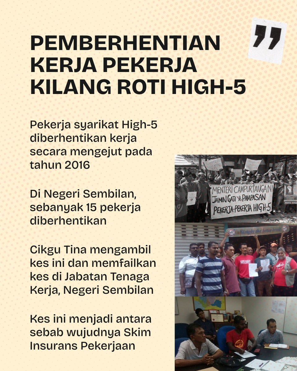 PSMGombak's tweet photo. Selain perjuangan-perjuangan besar, Cikgu Tina seperti aktivis PSM lain juga ambil banyak kes individu. Ini adalah 3 daripada kes menariknya! https://t.co/pOiaTNQB5Z