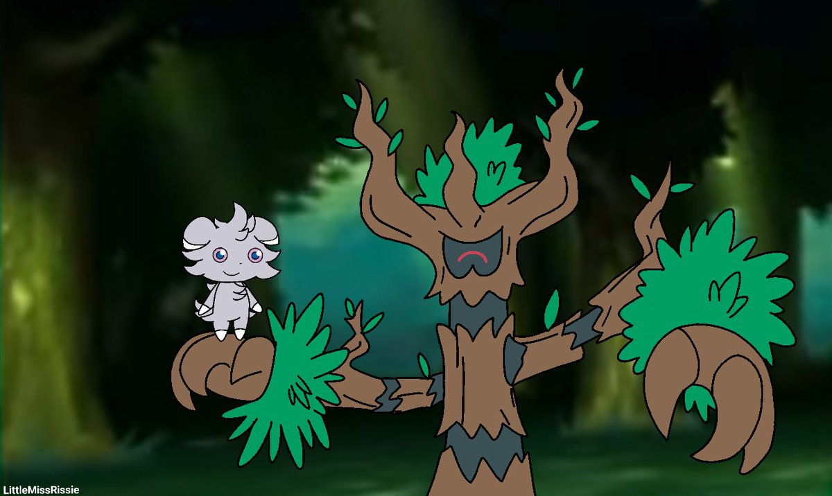 RissieSmurf's tweet photo. Espurr and Trevenant. 
#pokemon #pokemonfanart #gamefreakpokemon #gamefreak #espurr #Trevenant #pokemonsnap #pokemonxy #nationaltreeday https://t.co/RMRj35NByR