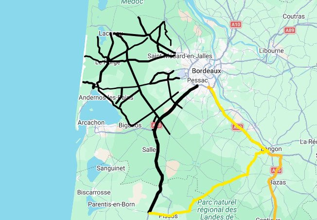 PrefAquitaine33's tweet photo. ⚠️🔥Incendie en cours en #Gironde | Les conditions de circulation sont difficiles dans les secteurs touchés par les incendies. 
ℹ️ Renseignez-vous si vous devez prendre la route 
 https://t.co/sKlZPQiy14
➡️ Respectez les consignes de sécurité délivrés par les autorités. https://t.co/TVzxlM2oEa