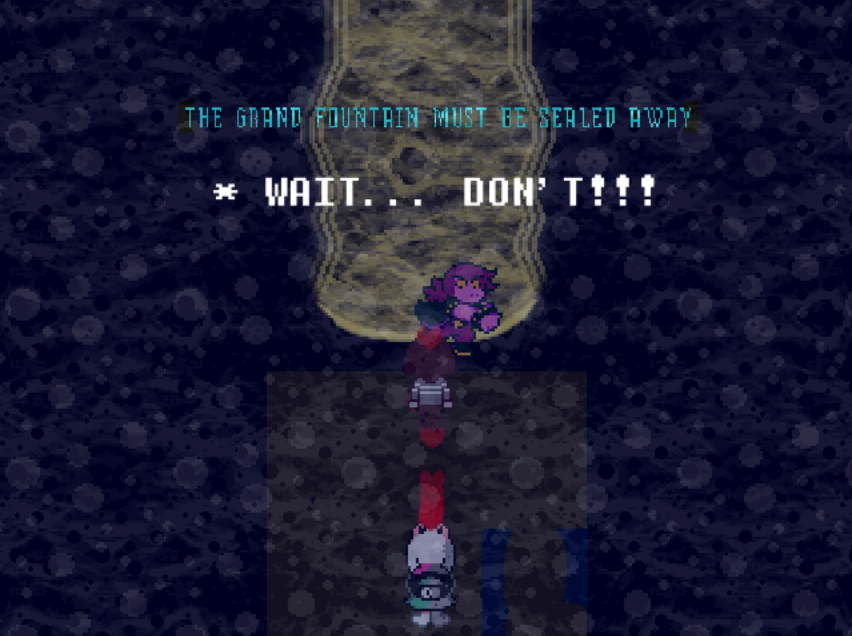 Sheep4123's tweet photo. Deltarune Chapter 7 Final Tragedy: Susie's Idea

Is this going to work? https://t.co/AwNeIeT8iW