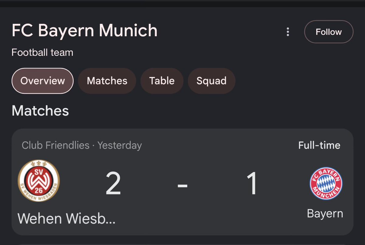 BoNetijen's tweet photo. Sekali lagi, 

Mau sebesar apa hadiahnya, pramusim tetap pramusim; tak lebih hanya turnamen friendly match..

Dan sudah selayaknya friendly match itu ajang perkuat chemistry, kesempatan pemain muda menunjukkan diri, bukan hrs menang ngotot, pada cidera, pas liga babak belur, sejarah mencatat banyak club all out di pramusim, ada pemain cidera parah, terburuk terpaksa coret pemain sblm liga dimulai, atau pelatih dipecat,

Contoh laga dibawah..

Munchen kalah dg tim liga 3, 

Tapi kolom komentarnya IG Bayern terpantau chill, krn fansnya paham yg main banyak pemain akademi krn kalo ga pas friendly match, kapan lagi ajang coba pemain muda?