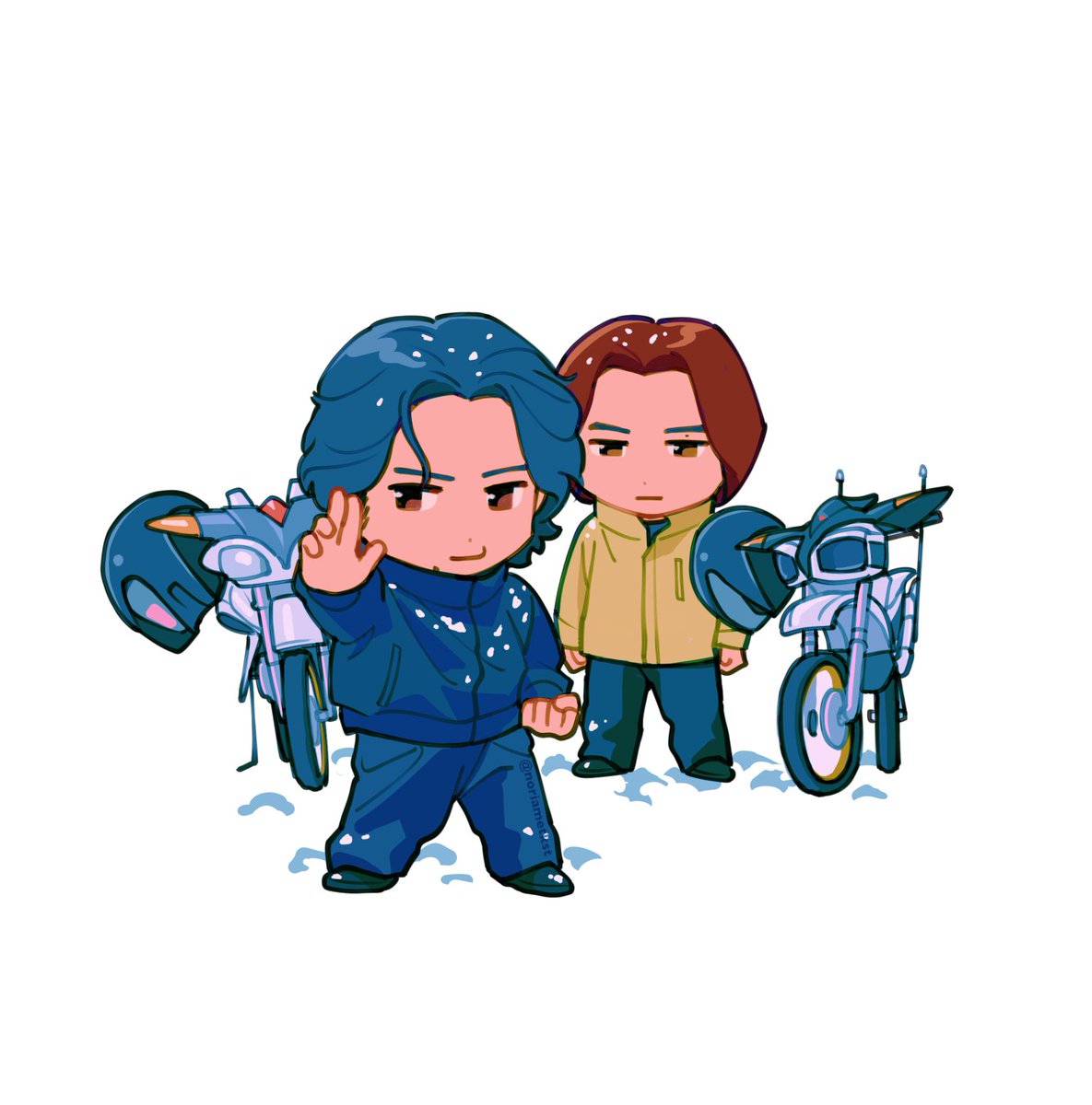 noriametkst's tweet photo. 五代くんと一条さん🏍️🏍️ https://t.co/FkcQfuOFHD