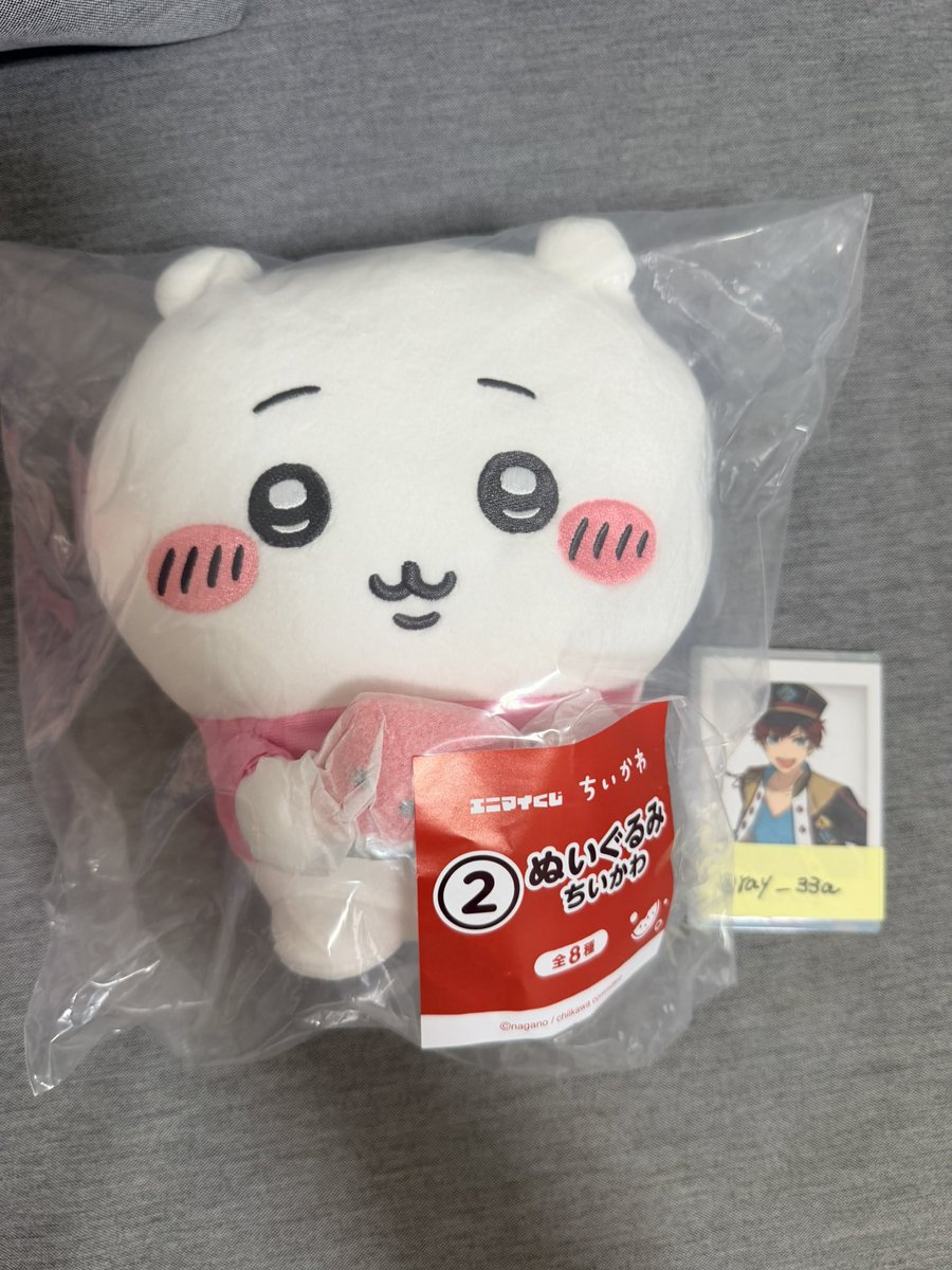 ray__33a's tweet photo. ちいかわ　エニマイくじ　交換　映画特典
めじるしチャーム　チャームミニフィギュア

【譲】ちいかわぬいぐるみ（1枚目）

【求】映画特典　モモンガ、古本屋、エニマイくじモモンガ古本屋ポーチ＞モモンガ異種（2枚目、3枚目）

ぬいぐるみのため絡めての方優先とさせていただきます。 https://t.co/TSd3iW9Wct