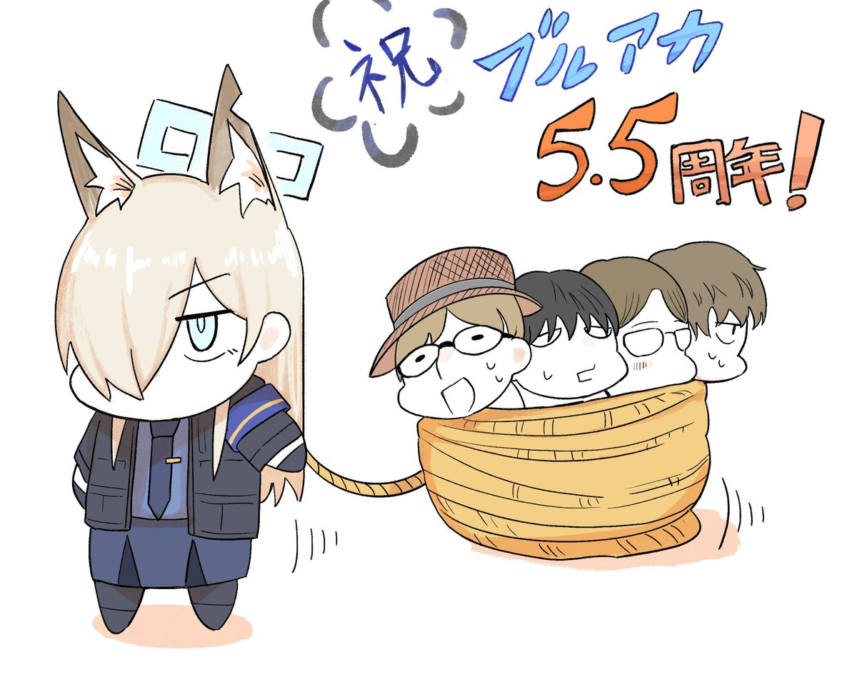 chazukemeshe's tweet photo. 5.5周年おめでてぇね！！

 #ブルアカらいぶほっとの三段活用SP https://t.co/CxIhua3lZt