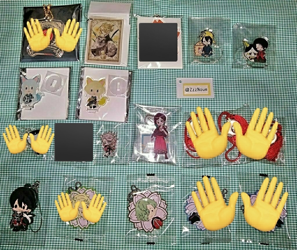ZzzNoue's tweet photo. 【交換】刀剣乱舞　異種
譲：画像参照
求：ラウワンステッカー加州(オープン品可)
　　花丸ぱしゃこれ加州・長義
　　その他異種加州・長義

異種は何でも検討いたします。
ものにより複数提供も可能ですのでご相談下さい。
検索からでもお気軽にどうぞ。 https://t.co/wYpN5X1sy4